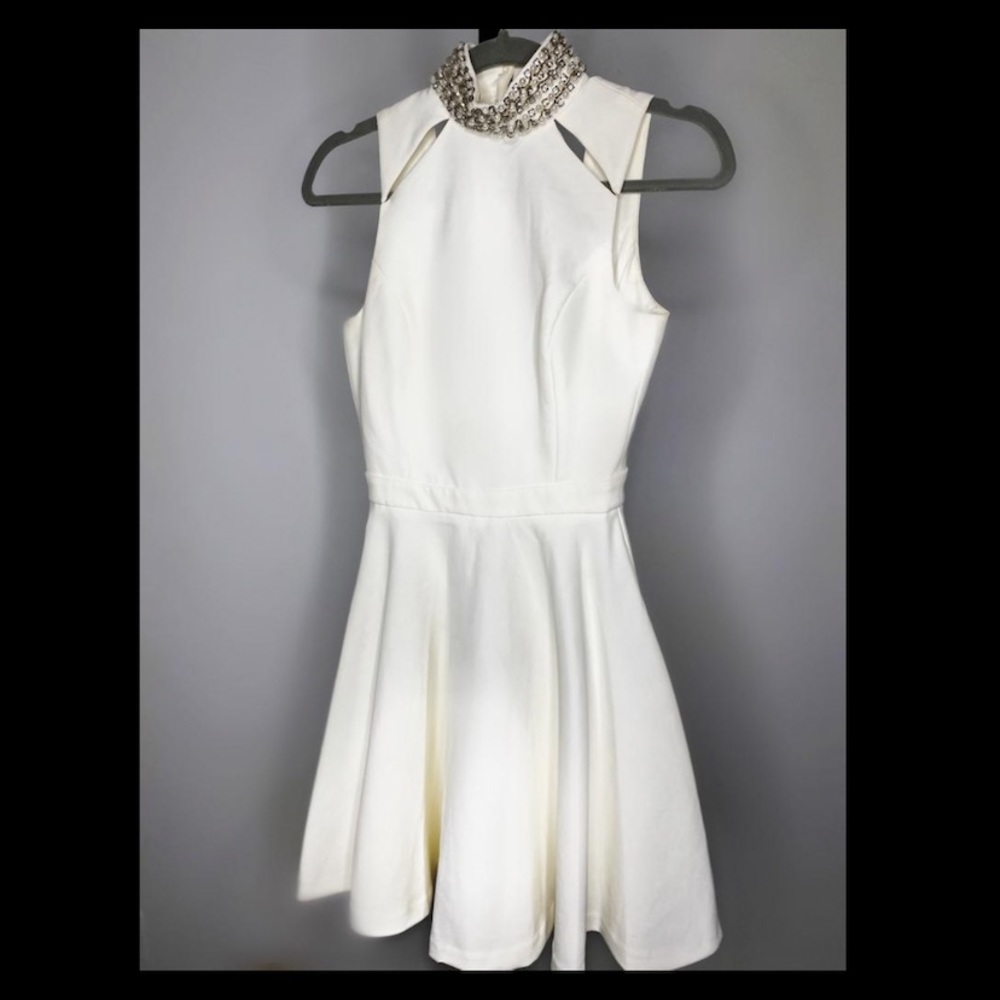 halter embellished dress